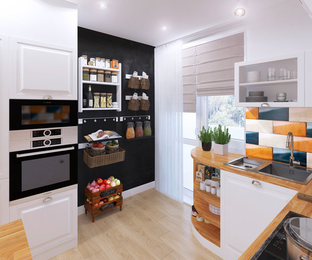 Фото из портфолио Улица Зелинского, 86 м2 – фотографии дизайна интерьеров на INMYROOM