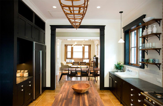 Фотография: Кухня и столовая в стиле Современный, Эко, Дом, Дома и квартиры, Перепланировка, Нью-Йорк – фото на INMYROOM