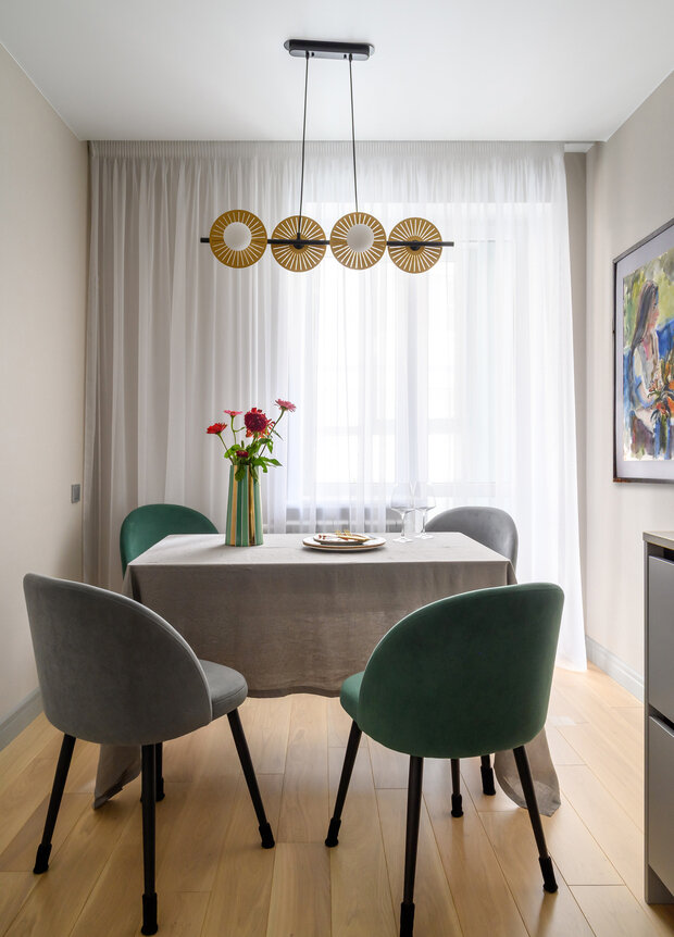 Фотография: Кухня и столовая в стиле Современный, Квартира, Проект дня, Нижний Новгород, 1 комната, 40-60 метров, Любовь Мамошкина – фото на INMYROOM