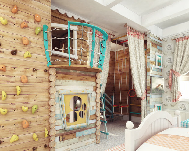 Фото из портфолио Коттедж «Прогулка» в классическом американском стиле с элементами лофта и востока – фотографии дизайна интерьеров на INMYROOM