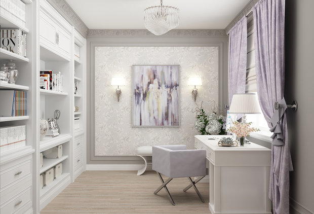 Фото из портфолио Кабинет "Glamour"  – фотографии дизайна интерьеров на INMYROOM