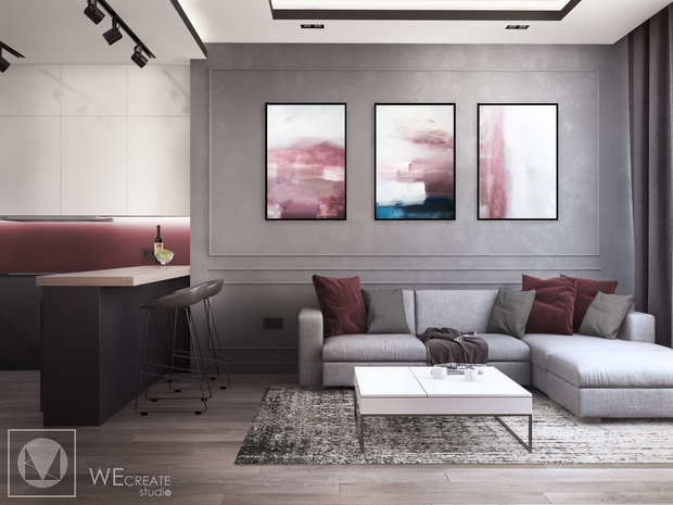 Фото из портфолио Квартира в тёмных тонах – фотографии дизайна интерьеров на INMYROOM