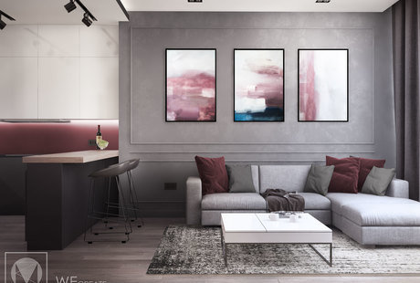 Квартира в тёмных тонах