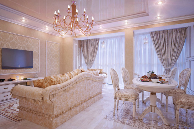 Фото из портфолио Стильная неоклассика в пастельных тонах – фотографии дизайна интерьеров на INMYROOM