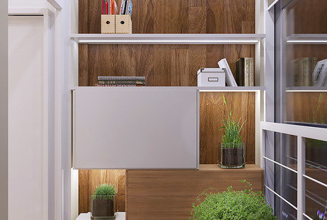 Квартира для молодой семьи. Спальня