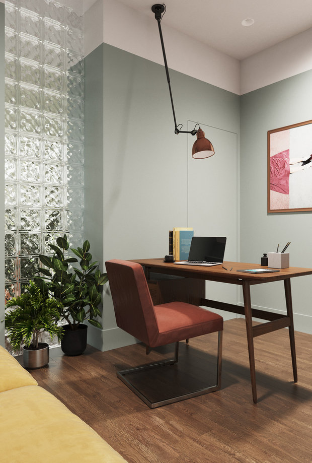 Фотография: Кабинет в стиле Современный, Квартира, Проект недели, Москва, 4 и больше, Более 90 метров, DSGN HUB – фото на INMYROOM