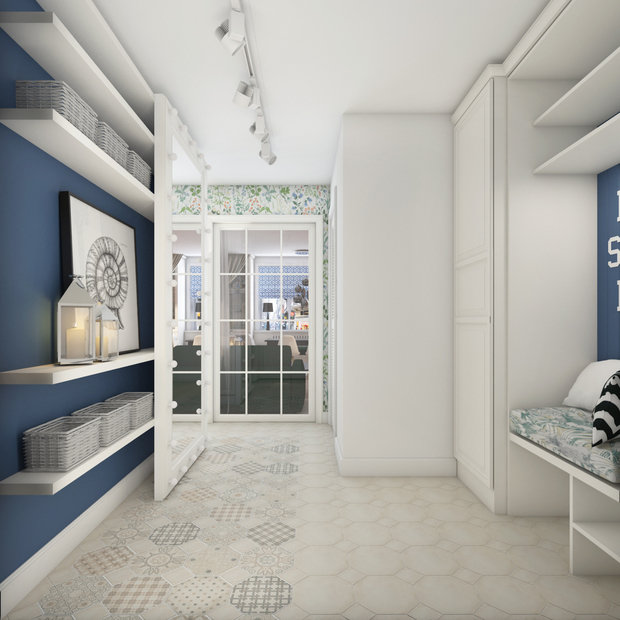 Фотография: Прихожая в стиле Скандинавский, Современный, Квартира, Проект недели, Смоленск, Кирпичный дом, 2 комнаты, 60-90 метров, Марина Козина – фото на INMYROOM