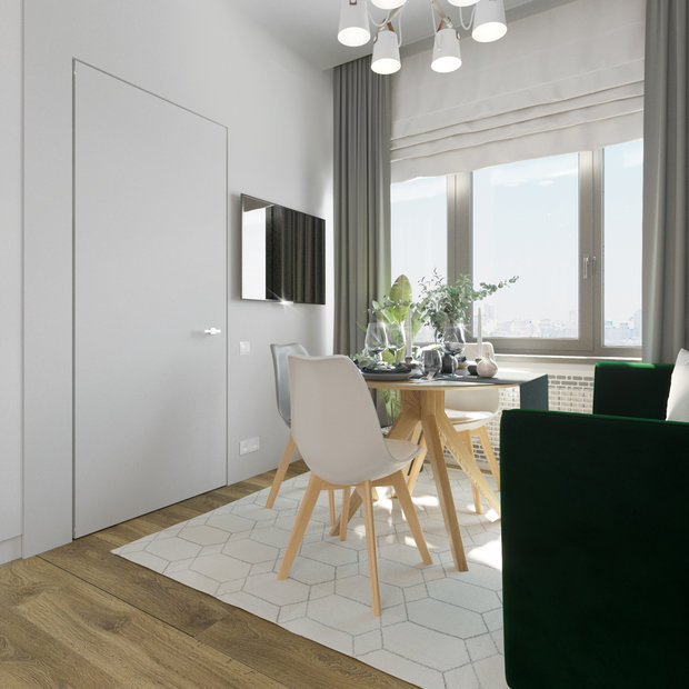 Фото из портфолио ЖК Ясный, квартира в скандинавском стиле – фотографии дизайна интерьеров на INMYROOM