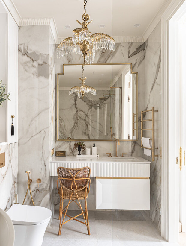 Фотография: Ванная в стиле Классический, Современный, Квартира, Проект дня, Кирпичный дом, 2 комнаты, 60-90 метров, Оксана Пастернак – фото на INMYROOM
