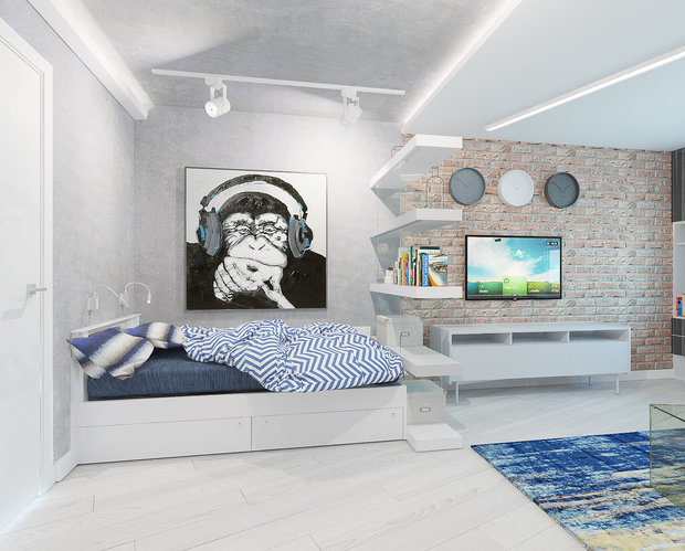 Фото из портфолио Частная квартира 86м2 – фотографии дизайна интерьеров на INMYROOM