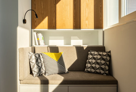 Интерьерная съёмка однокомнатной квартиры