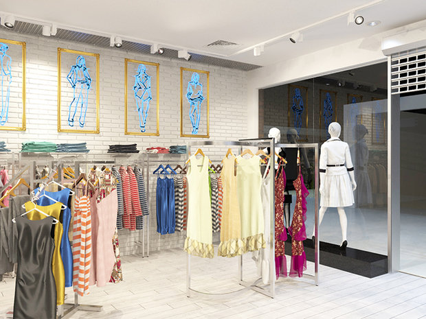 Фото из портфолио Бутик женской одежды "Leval", г. Сургут, ТРЦ "Сити Молл" – фотографии дизайна интерьеров на INMYROOM