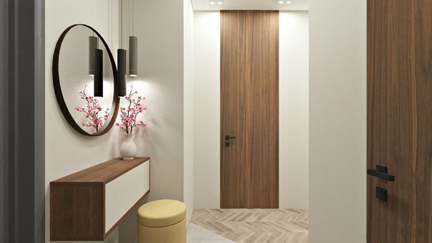 Фото из портфолио 1-к квартиртира 41кв.м – фотографии дизайна интерьеров на INMYROOM