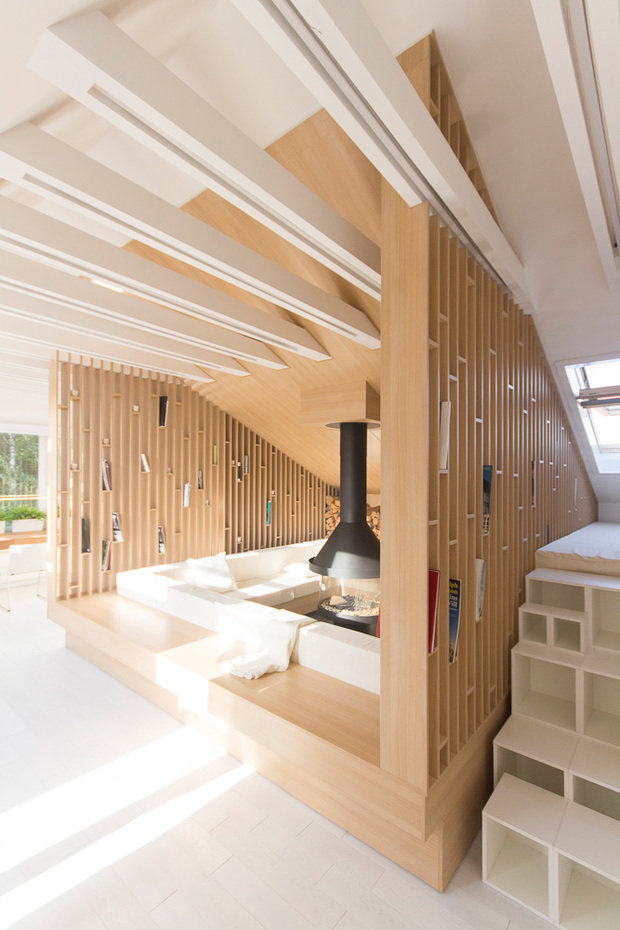 Фотография: Гостиная в стиле Лофт, IKEA, Мансарда – фото на INMYROOM