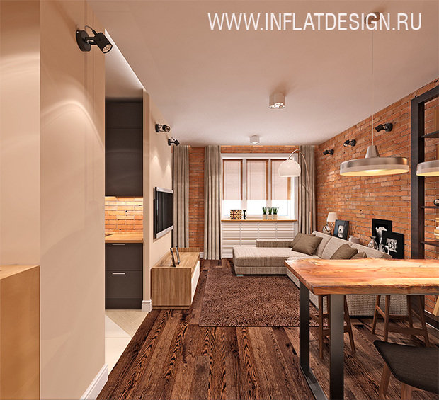 Фото из портфолио Однокомнатная квартира 41 кв м – фотографии дизайна интерьеров на INMYROOM