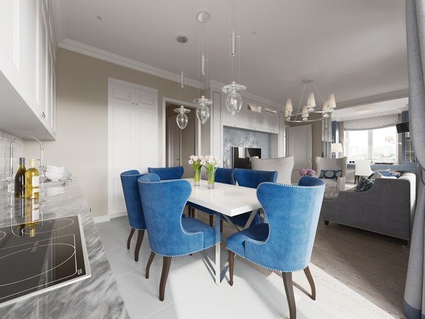 Фотография: Кухня и столовая в стиле Классический, Эклектика, Современный, Квартира, Catalano, Eichholtz, Проект недели, SELVA, Bonaldo, Duravit, Lottocento, Porcelanosa, Melogranoblu, Vanguard, Mobile di Castello, De Majo, Nicolazzi, Bernhardt, Thomaswille, New Home Style, Chelsom, Elk, Arizzi – фото на INMYROOM