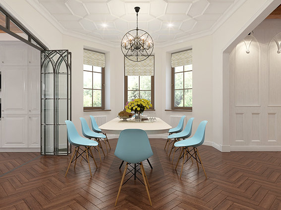 Фото из портфолио Загородный дом в современном стиле с элементами готики – фотографии дизайна интерьеров на INMYROOM