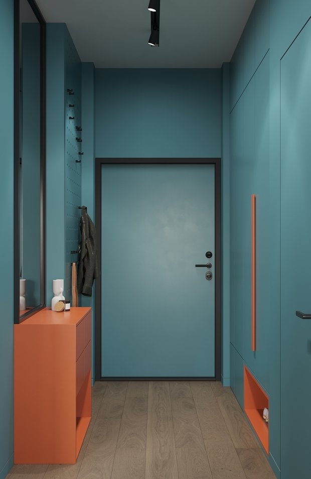 Фотография: Прихожая в стиле Современный, Квартира, Проект недели, Москва, 1 комната, 40-60 метров, Deus of House – фото на INMYROOM