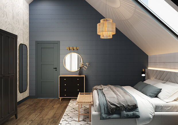 Фотография: Спальня в стиле Скандинавский, Современный, Дом, Проект недели, Дача, 4 и больше, Более 90 метров, Владимирская область, Items Bureau – фото на INMYROOM