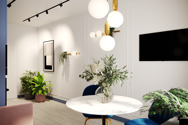 Фото из портфолио Квартира с синими акцентами – фотографии дизайна интерьеров на INMYROOM
