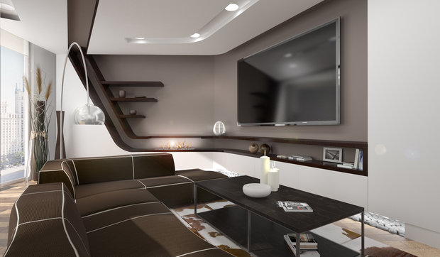 Фото из портфолио Sky House – фотографии дизайна интерьеров на INMYROOM