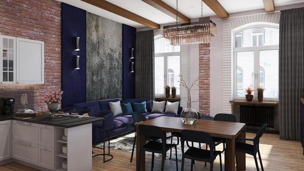 Фотография: Кухня и столовая в стиле Лофт, Советы, Перепланировка, Марина Лаптева – фото на INMYROOM