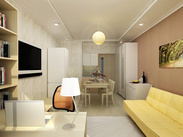 Фотография: Гостиная в стиле Современный, Минимализм – фото на INMYROOM