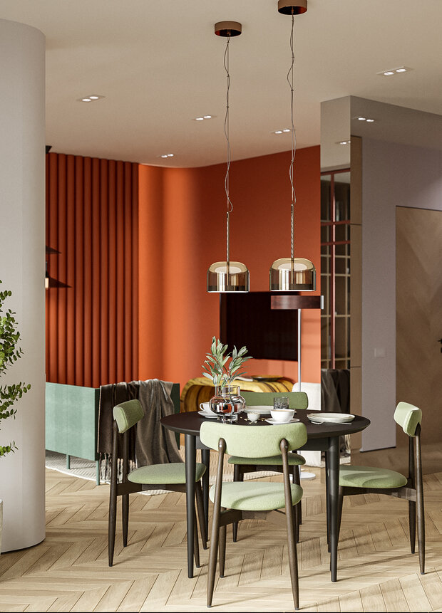 Фотография: Кухня и столовая в стиле Современный, Квартира, Проект недели, Санкт-Петербург, 2 комнаты, 60-90 метров, Студия дизайна Максимаджи – фото на INMYROOM