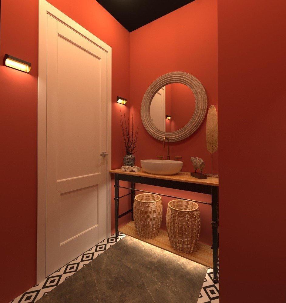 Фото из портфолио Туалетная комната_кофейня в Москве – фотографии дизайна интерьеров на INMYROOM Фото из портфолио Туалетная комната_кофейня в Москве – фотографии дизайна интерьеров на INMYROOM