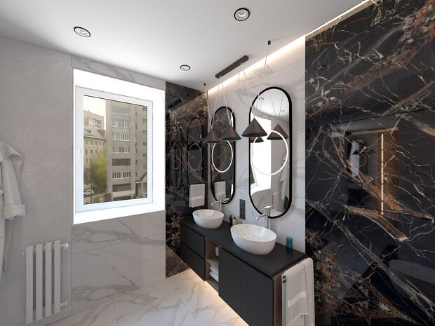 Фото из портфолио Проект ванной комнаты – фотографии дизайна интерьеров на INMYROOM