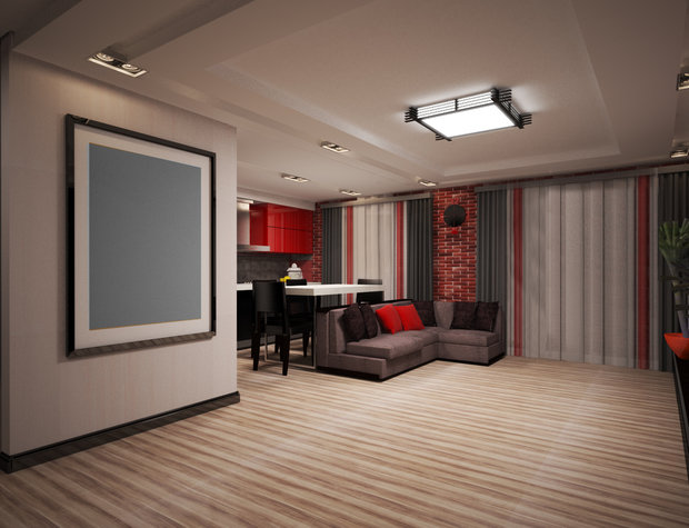 Фото из портфолио Дизайн-проект 3-х комн.квартиры – фотографии дизайна интерьеров на INMYROOM