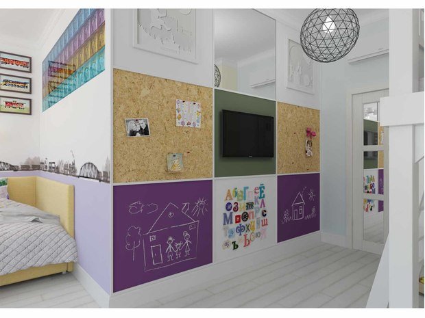 Фото из портфолио "Клубника, пионы и седьмое небо". Проект квартиры 105 кв.м. – фотографии дизайна интерьеров на INMYROOM