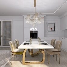Фото из портфолио Гостиная-кухня Неоклассика – фотографии дизайна интерьеров на INMYROOM