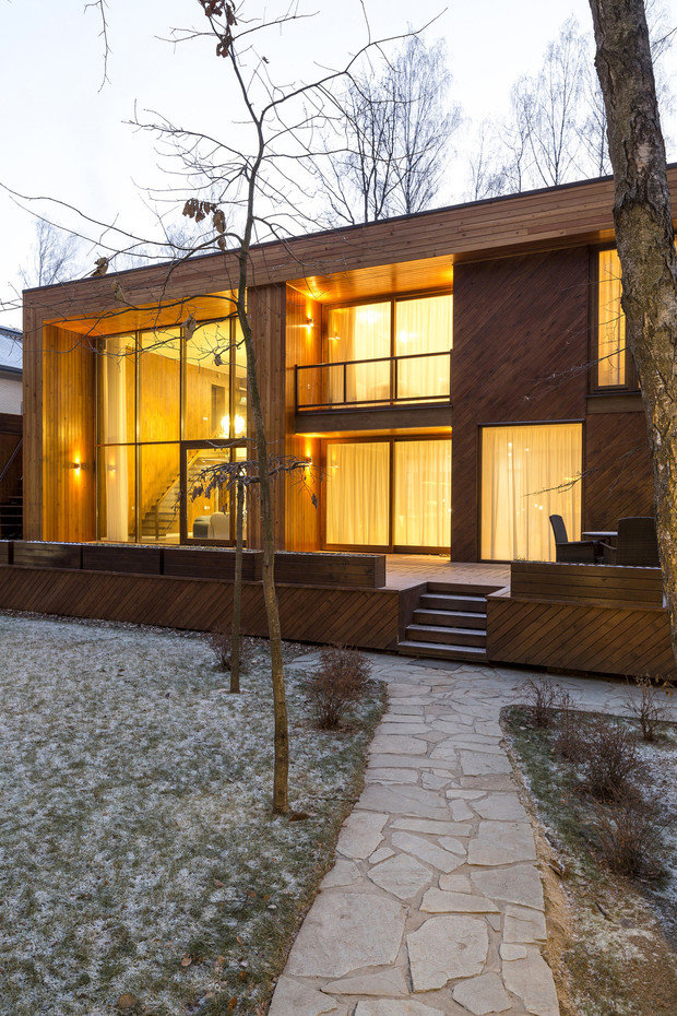 Фото из портфолио Современный частный дом в Подмосковье – фотографии дизайна интерьеров на INMYROOM