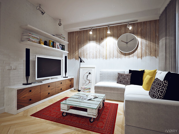 Фото из портфолио Квартира в Москве ,65 м.кв. – фотографии дизайна интерьеров на INMYROOM