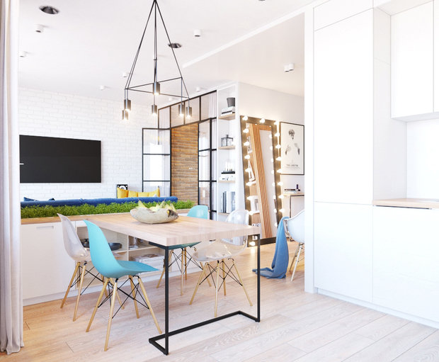 Фото из портфолио Воздушный контраст – фотографии дизайна интерьеров на INMYROOM