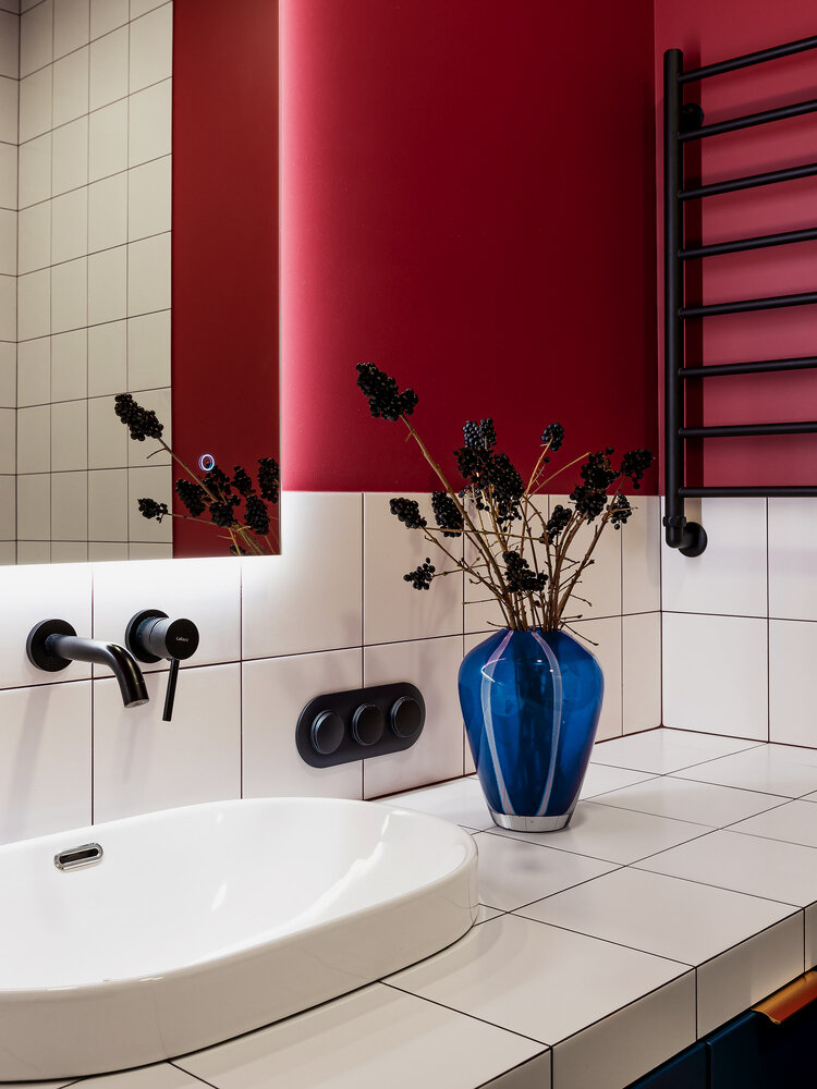 Фотография: Ванная в стиле Современный, Эклектика, Квартира, Проект недели, Минск, Блочный дом, 3 комнаты, 60-90 метров, Екатерина Кузькова – фото на INMYROOM