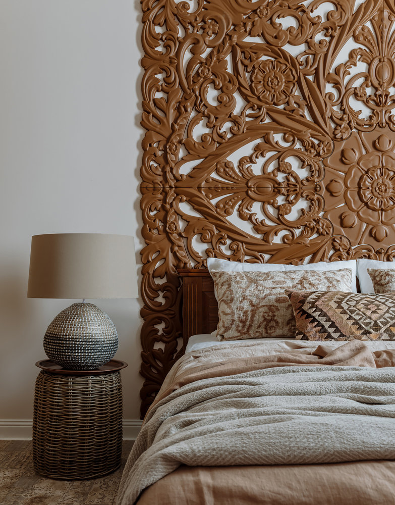 Фотография: Спальня в стиле Восточный, Эклектика, Квартира, Проект дня, Москва, 3 комнаты, 60-90 метров, Виолетта Голубева – фото на INMYROOM Фотография: Спальня в стиле Восточный, Эклектика, Квартира, Проект дня, Москва, 3 комнаты, 60-90 метров, Виолетта Голубева – фото на INMYROOM