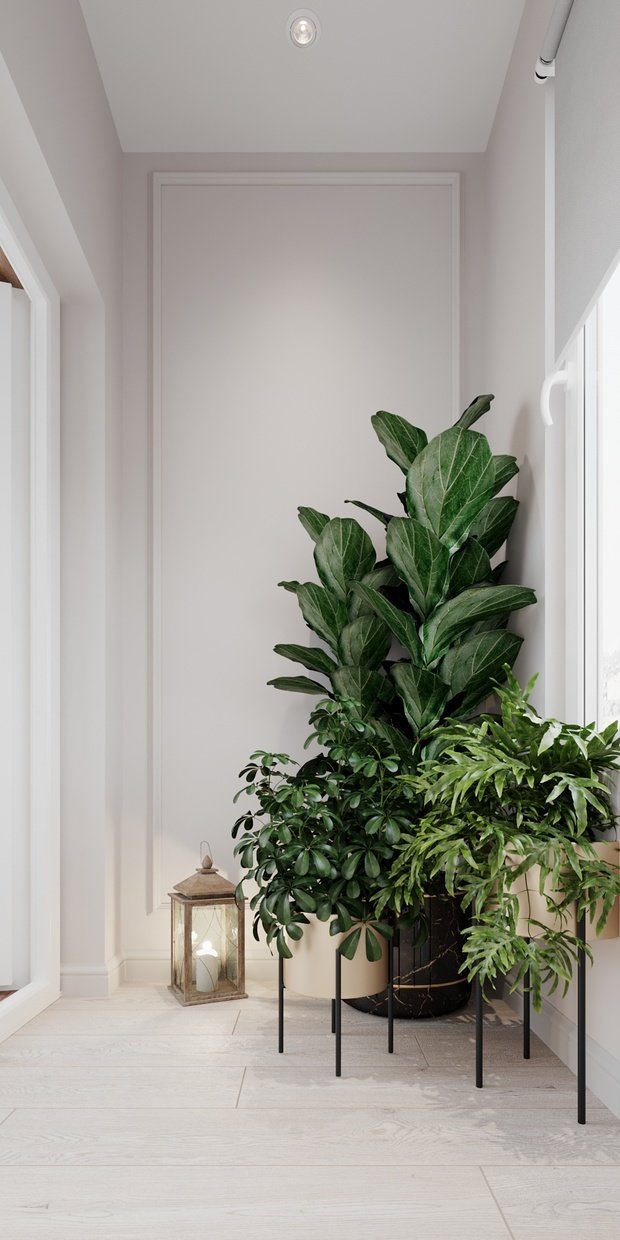 Фотография: Балкон в стиле Современный, Эклектика, Квартира, Проект недели, Монолитный дом, 3 комнаты, 60-90 метров, Светлана Удзилаури, Брянск – фото на INMYROOM