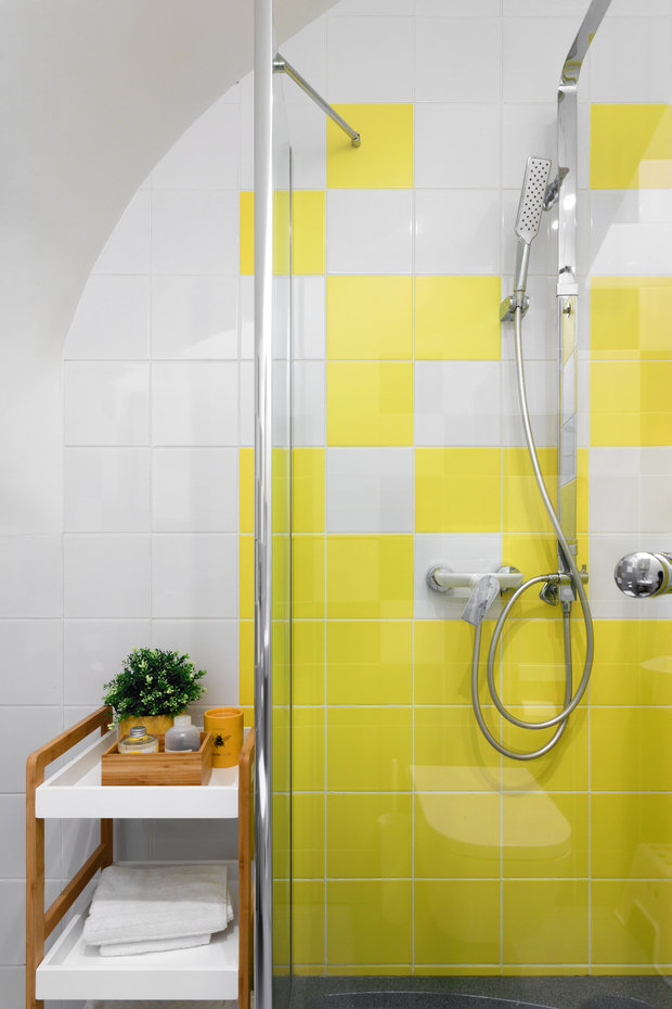 Фотография: Ванная в стиле Скандинавский, Современный, Проект дня, Холодильник, Дом и дача, Samsung, Таунхаус, 4 и больше, Более 90 метров – фото на INMYROOM