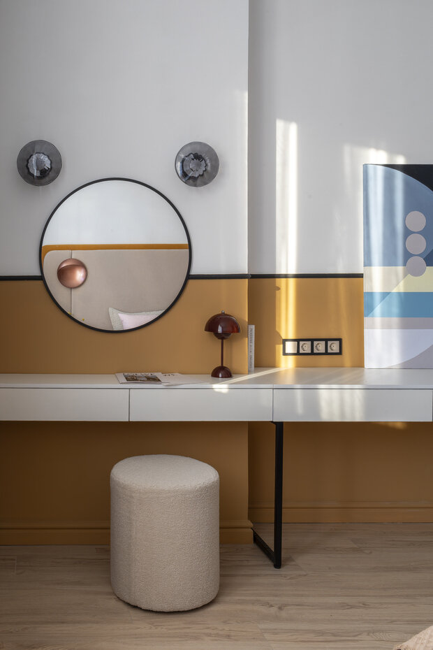 Фотография: Спальня в стиле Современный, Эклектика, Квартира, Проект дня, Казахстан, 2 комнаты, Более 90 метров, Надира Мустафина – фото на INMYROOM