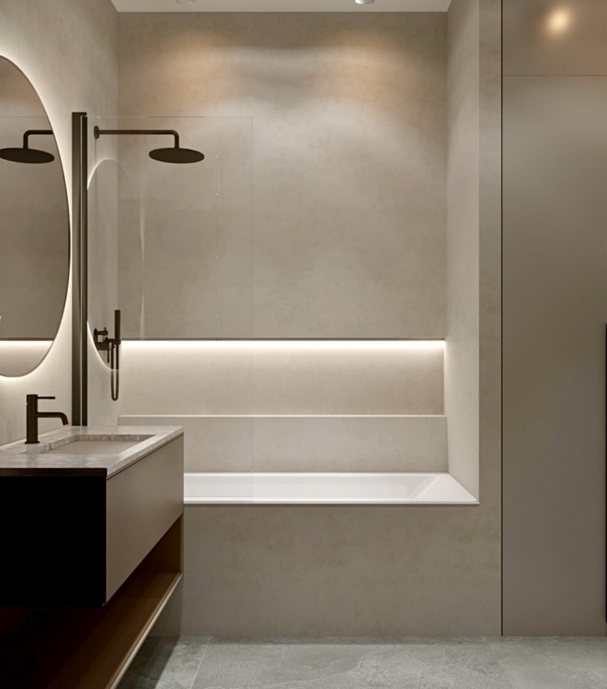 Фотография: Ванная в стиле Современный, Минимализм, Квартира, Проект недели, 3 комнаты, 60-90 метров, Вера Шеверденок – фото на INMYROOM Фотография: Ванная в стиле Современный, Минимализм, Квартира, Проект недели, 3 комнаты, 60-90 метров, Вера Шеверденок – фото на INMYROOM