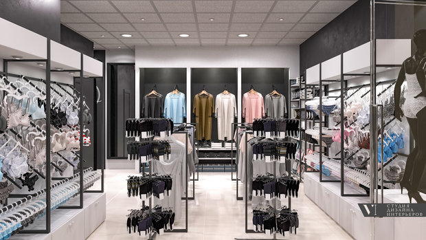 Фото из портфолио Магазин "Pizhama shop" – фотографии дизайна интерьеров на INMYROOM