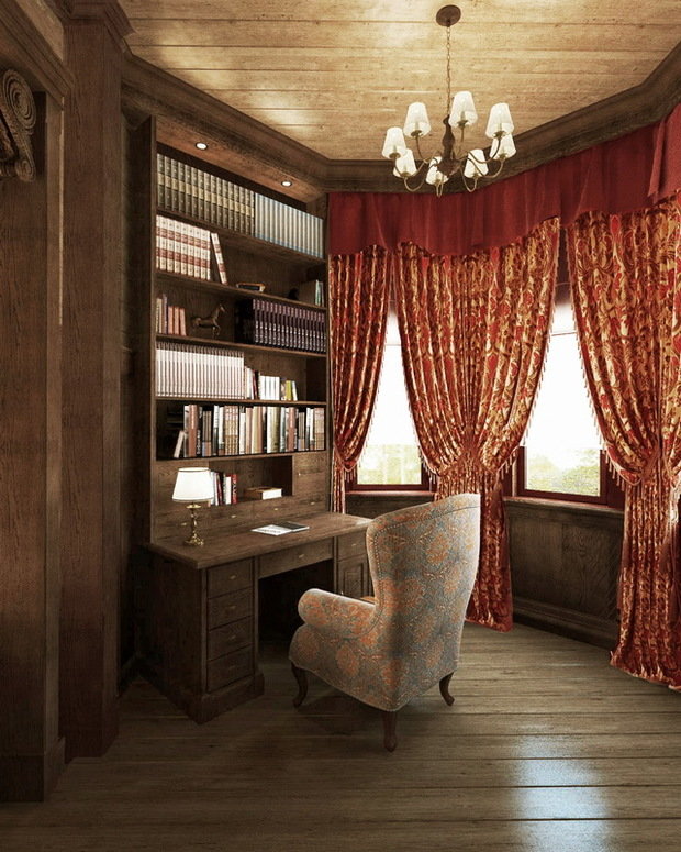 Фото из портфолио Деревянный дом с изразцами – фотографии дизайна интерьеров на INMYROOM