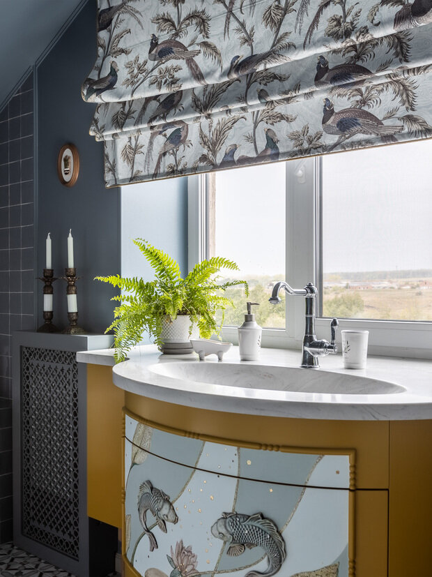 Фотография: Ванная в стиле Прованс и Кантри, Дом, Проект дня, Дом и дача, Кирпичный дом, 4 и больше, Более 90 метров, Башкортостан, Лилия Асфандиярова, прованс/винтаж – фото на INMYROOM