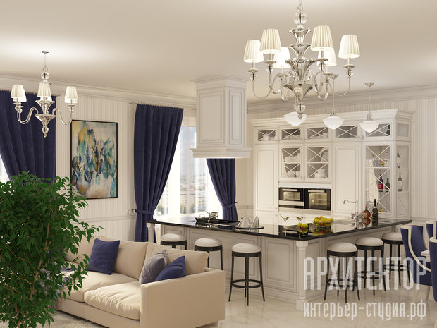 Фото из портфолио Квартира на Крестовском острве – фотографии дизайна интерьеров на INMYROOM