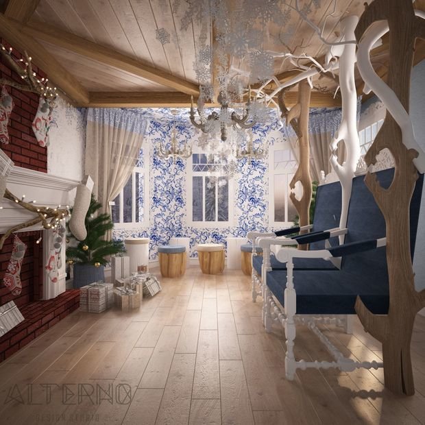 Фото из портфолио Резиденция деда мороза – фотографии дизайна интерьеров на INMYROOM