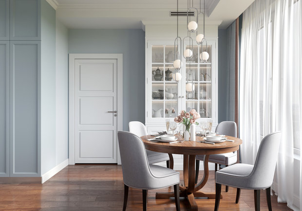 Фотография: Кухня и столовая в стиле Классический, Современный, Квартира, Проект дня, Москва, 3 комнаты, Более 90 метров, Галина Березкина – фото на INMYROOM