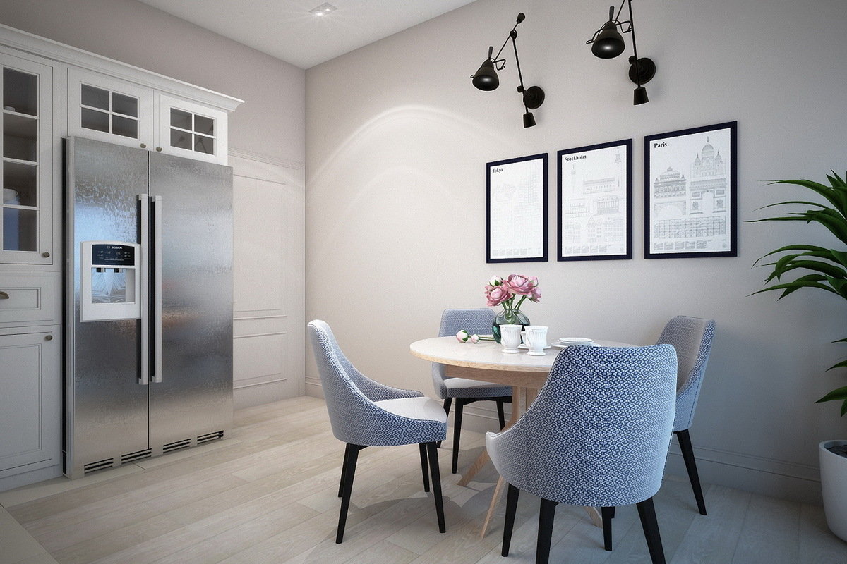 Фотография: Кухня и столовая в стиле Прованс и Кантри, Современный, Квартира, Проект недели, Санкт-Петербург, новостройка, Светлана Иванова, Кирпичный дом, Монолитный дом, 2 комнаты, 60-90 метров – фото на INMYROOM Фотография: Кухня и столовая в стиле Прованс и Кантри, Современный, Квартира, Проект недели, Санкт-Петербург, новостройка, Светлана Иванова, Кирпичный дом, Монолитный дом, 2 комнаты, 60-90 метров – фото на INMYROOM