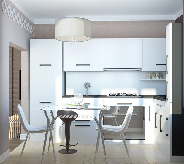 Фотография: Кухня и столовая в стиле Хай-тек – фото на INMYROOM